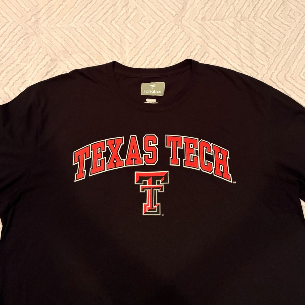 Fanatics Black Crewneck T-Shirt with White Logo